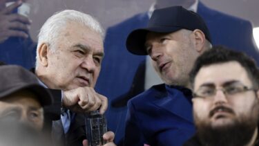 Cum au fost surprinşi Edi Iordănescu şi tatăl lui, Anghel Iordănescu, la meciul FCSB – Lyon