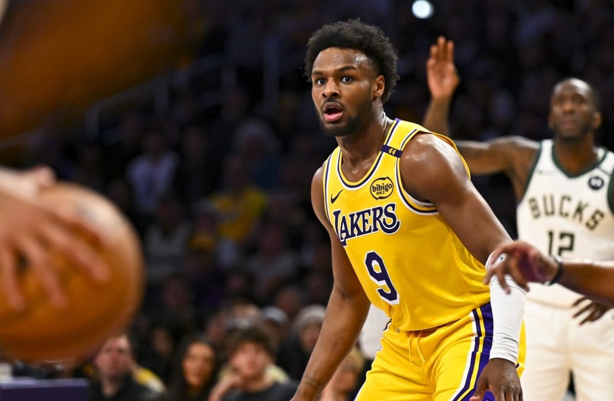 Bronny, fiul lui LeBron James, 17 puncte pentru LA Lakers