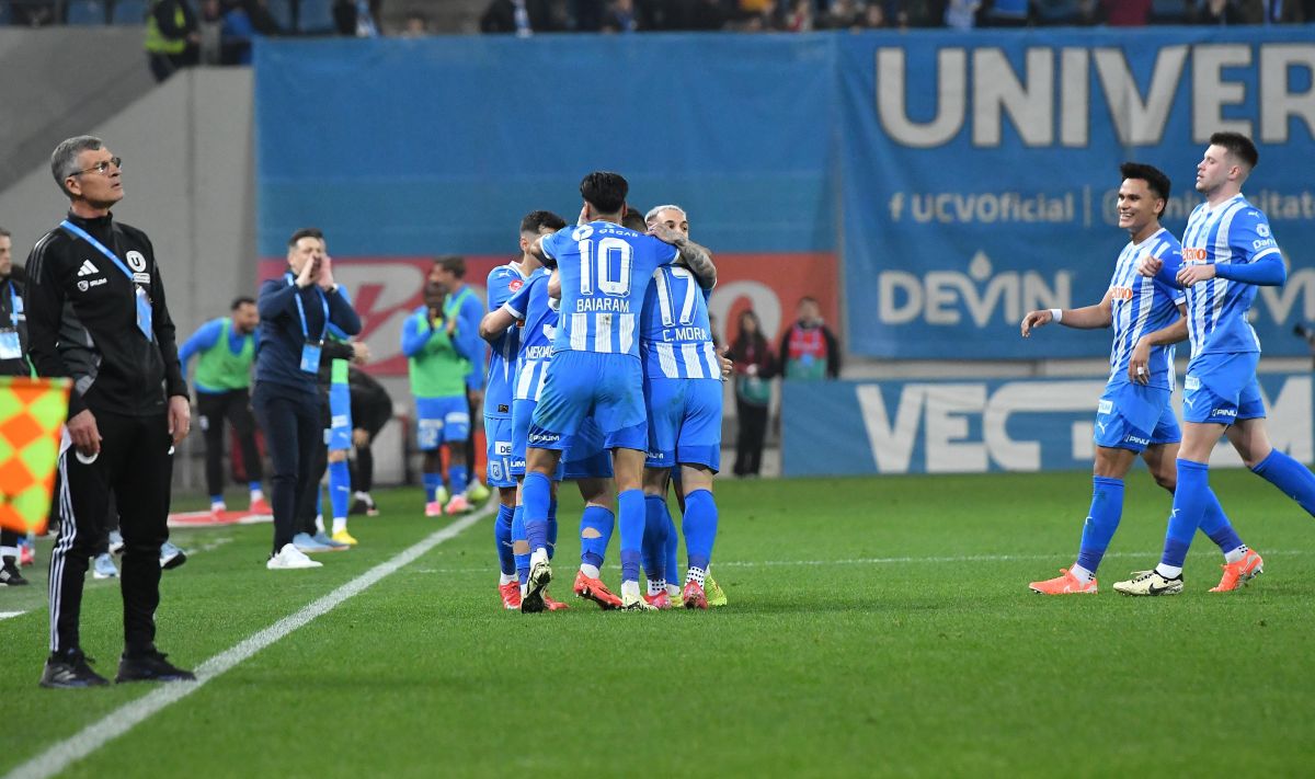 Universitatea Craiova – U Cluj 3-0. Oltenii au umilit echipa lui Sabău şi au trecut pe primul loc în Liga 1! Alex Mitriţă, două assist-uri