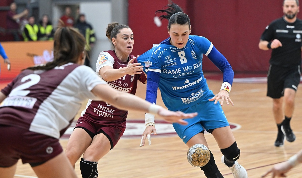 Rapid – CSM Bucureşti 24-34. „Tigroaicele, victorie categorică în play-off-ul din Champions League