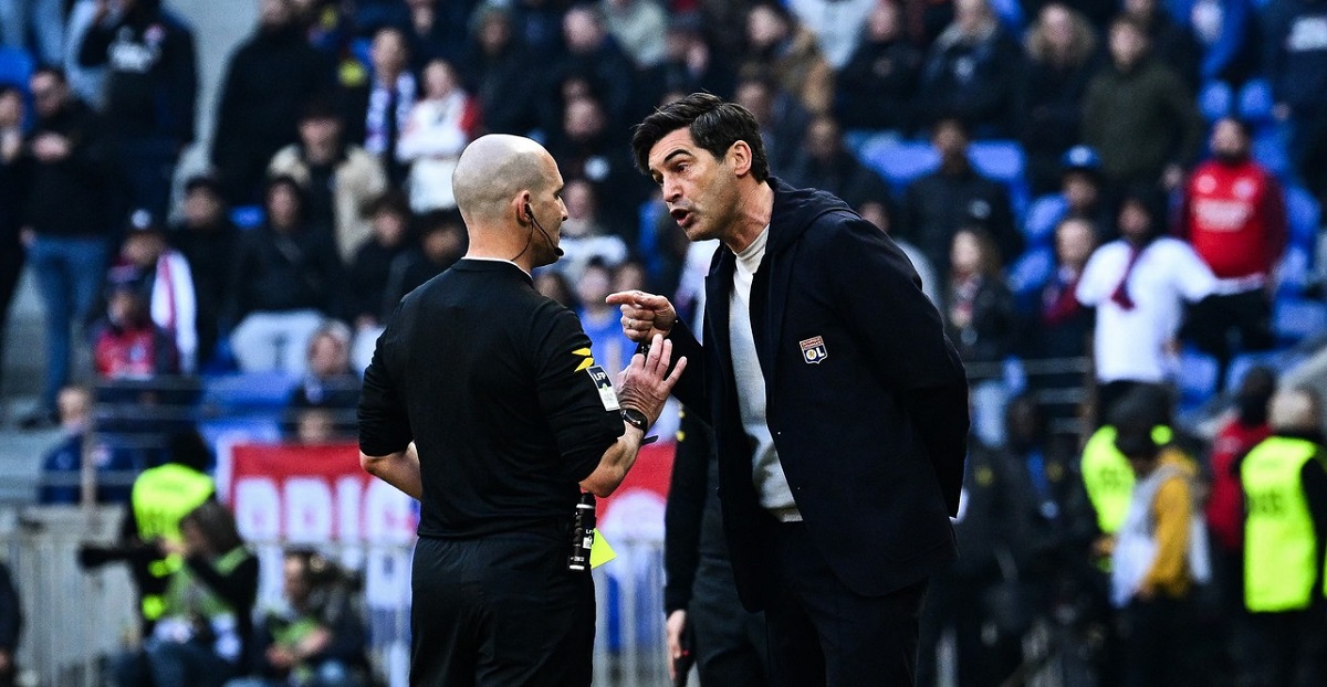 Paulo Fonseca a văzut direct cartonaşul roşu, înaintea meciului cu FCSB. Antrenorul lui Lyon, scene incredibile în partida cu Brest