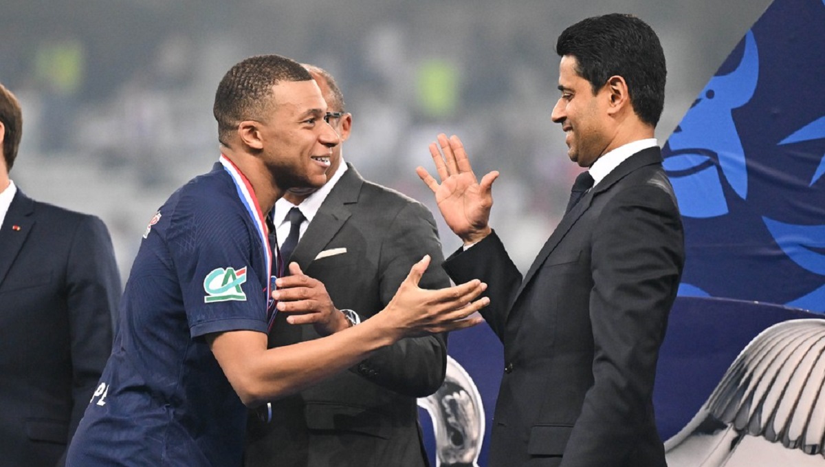 Kylian Mbappe şi Nasser Al-Khelaifi