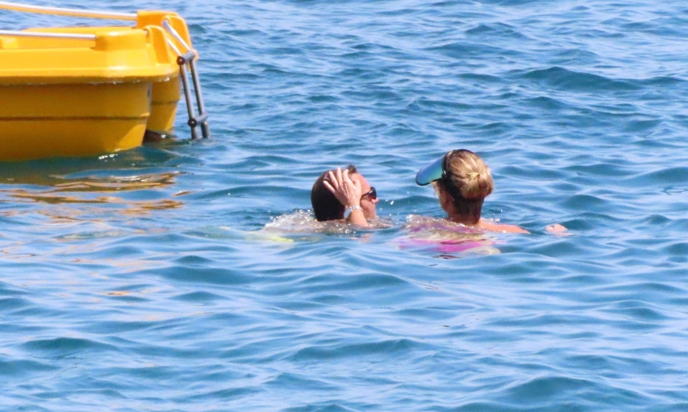 PALMA DE MALLORCA, SPAIN  -  Swiss tennis player Roger Federer is all smiles as he's pictured enjoying a summer holiday with his wife Mirka Federer and friends in Majorca.

The Tennis star was seen looking relaxed as he enjoyed a swim with his partner and was also joined by German tennis player Tommy Haas.

BACKGRID UK 19 JULY 2023,Image: 790909259, License: Rights-managed, Restrictions: RIGHTS:  BRAZIL, FRANCE, MEXICO, PORTUGAL, ITALY, ARGENTINA, JAPAN, CHINA, KOREA, DENMARK, RUSSIA, UKRAINE, ESTONIA, LITHUANIA, NORWAY, POLAND, SWEDEN, ANGOLA, BOTSWANA, KENYA, LESOTHO, MALAWI, MAURITIUS, MOZAMBIQUE, NAMIBIA, NIGERIA, SOUTH AFRICA, ZAMBIA, ZIMBABWE, BULGARIA, HUNGARY, ROMANIA, SERBIA, CZECH REPUBLIC, SLOVAKIA, BELARUS, ICELAND, IRELAND, LATVIA, MOLDOVA, SLOVENIA, COSTA RICA, CUBA, DOMINICA, DOMINICAN REPUBLIC, EL SALVADOR, GRENADA, GUATEMALA, NICARAGUA, PANAMA, PUERTO RICO, BOLIVIA, CHILE, COLOMBIA, ECUADOR, FRENCH GUIANA, GUYANA, PARAGUAY, PERU, SURINAME, URUGUAY, VENEZUELA, CYPRUS, BELGIUM, NETHERLANDS, INDONESIA, NORTH KOREA, PHILIPPINES, TURKEY, BOSNIA, CROATIA, LUXEMBOURG, BAHAMAS, BARBADOS, BELIZE, HAITI, HONDURAS, JAMAICA, SCOTLAND, MONACO, TURKS AND CAICOS ISLANDS, EGYPT, AZERBAIJAN, MALTA, LIBYA, MYANMAR, MOROCCO, CAPE VERDE, IVORY COAST, GHANA, MALDIVES, JORDAN, IRAN, SAINT BARTHELEMY, SAINT MARTIN, GUADELOUPE, MONTENEGRO, LEBANON, MALAYSIA, UGANDA, CURACAO, CHAD, BANGLADESH, VIETNAM, ETHIOPIA, DJIBOUTI, TUNISIA, ARMENIA, ARUBA, AFGHANISTAN, ALBANIA, ALGERIA, CAYMAN ISLANDS, KAZAKHSTAN, MAURITANIA, SAINT BARTHELEMY, IRAQ, VATICAN CITY, JERSEY, ANDORRA, RWANDA, BENIN, TRINIDAD AND TOBAGO, ANTIGUA AND BARBUDA, Model Release: no, Pictured: Roger Federer