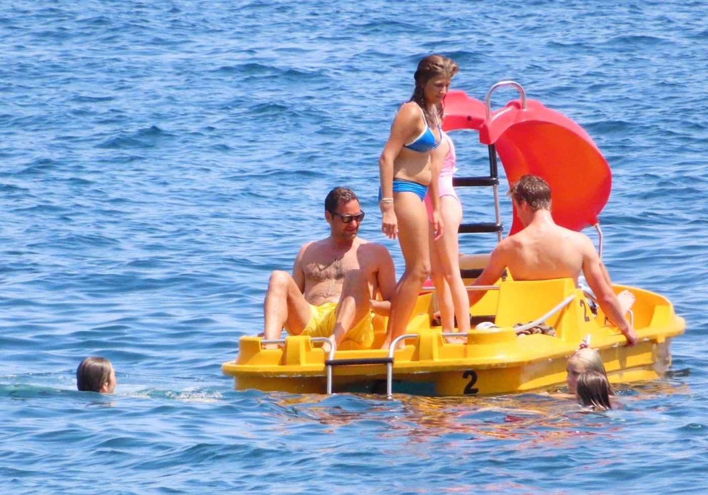 PALMA DE MALLORCA, SPAIN  -  Swiss tennis player Roger Federer is all smiles as he's pictured enjoying a summer holiday with his wife Mirka Federer and friends in Majorca.

The Tennis star was seen looking relaxed as he enjoyed a swim with his partner and was also joined by German tennis player Tommy Haas.

BACKGRID UK 19 JULY 2023,Image: 790909296, License: Rights-managed, Restrictions: RIGHTS:  BRAZIL, FRANCE, MEXICO, PORTUGAL, ITALY, ARGENTINA, JAPAN, CHINA, KOREA, DENMARK, RUSSIA, UKRAINE, ESTONIA, LITHUANIA, NORWAY, POLAND, SWEDEN, ANGOLA, BOTSWANA, KENYA, LESOTHO, MALAWI, MAURITIUS, MOZAMBIQUE, NAMIBIA, NIGERIA, SOUTH AFRICA, ZAMBIA, ZIMBABWE, BULGARIA, HUNGARY, ROMANIA, SERBIA, CZECH REPUBLIC, SLOVAKIA, BELARUS, ICELAND, IRELAND, LATVIA, MOLDOVA, SLOVENIA, COSTA RICA, CUBA, DOMINICA, DOMINICAN REPUBLIC, EL SALVADOR, GRENADA, GUATEMALA, NICARAGUA, PANAMA, PUERTO RICO, BOLIVIA, CHILE, COLOMBIA, ECUADOR, FRENCH GUIANA, GUYANA, PARAGUAY, PERU, SURINAME, URUGUAY, VENEZUELA, CYPRUS, BELGIUM, NETHERLANDS, INDONESIA, NORTH KOREA, PHILIPPINES, TURKEY, BOSNIA, CROATIA, LUXEMBOURG, BAHAMAS, BARBADOS, BELIZE, HAITI, HONDURAS, JAMAICA, SCOTLAND, MONACO, TURKS AND CAICOS ISLANDS, EGYPT, AZERBAIJAN, MALTA, LIBYA, MYANMAR, MOROCCO, CAPE VERDE, IVORY COAST, GHANA, MALDIVES, JORDAN, IRAN, SAINT BARTHELEMY, SAINT MARTIN, GUADELOUPE, MONTENEGRO, LEBANON, MALAYSIA, UGANDA, CURACAO, CHAD, BANGLADESH, VIETNAM, ETHIOPIA, DJIBOUTI, TUNISIA, ARMENIA, ARUBA, AFGHANISTAN, ALBANIA, ALGERIA, CAYMAN ISLANDS, KAZAKHSTAN, MAURITANIA, SAINT BARTHELEMY, IRAQ, VATICAN CITY, JERSEY, ANDORRA, RWANDA, BENIN, TRINIDAD AND TOBAGO, ANTIGUA AND BARBUDA, Model Release: no, Pictured: Roger Federer