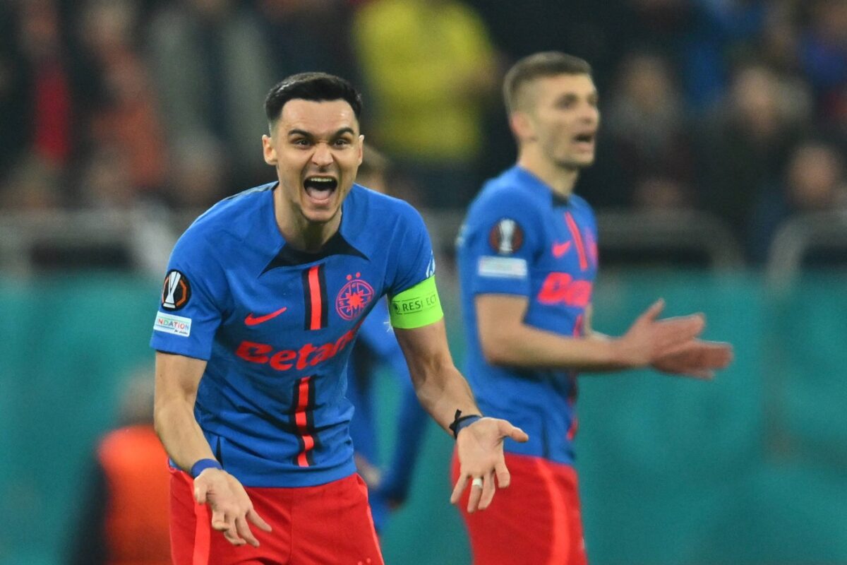 Adrian Şut, după golul magnific marcat în FCSB – U Craiova 1-0: „Avem 10 finale şi sper să le câştigăm! Ne batem cu oricine