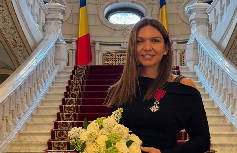 Simona Halep a participat la ceremonia lui Gică Hagi! Cum şi-a făcut apariţia fostul număr 1 WTA la Palatul Cotroceni