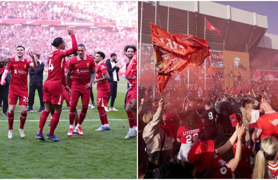 Imagini pentru istorie, după ce Liverpool a câştigat titlul în Premier League. Jucătorii au început să plângă pe teren
