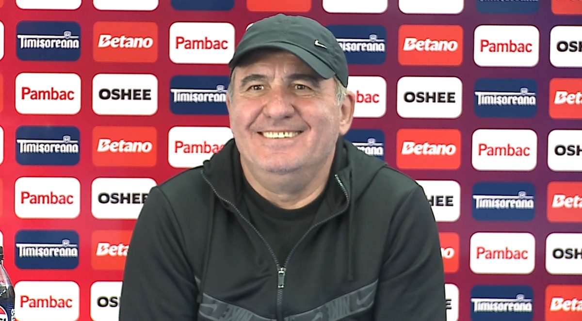 Gică Hagi, la conferinţa de presă