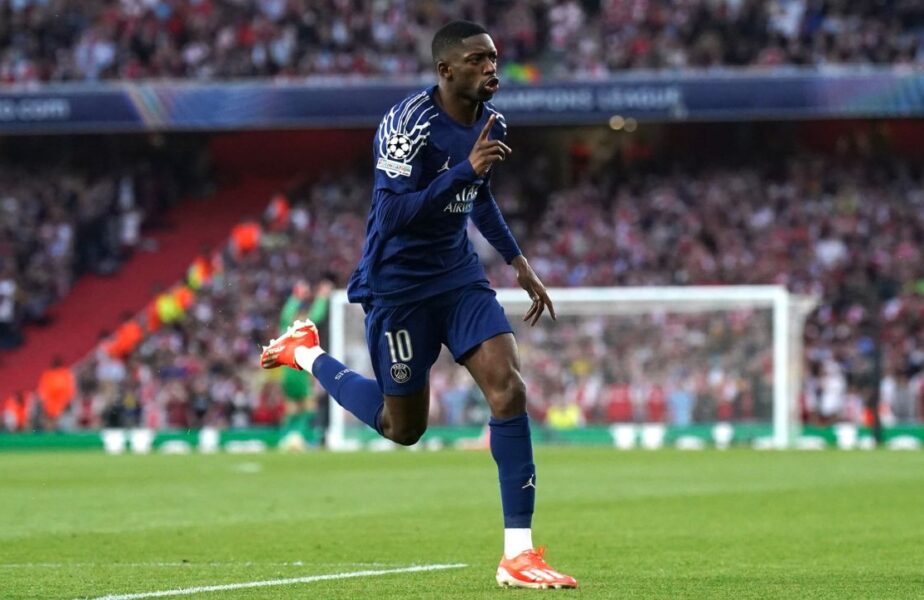 Ousmane Dembele a deschis rapid scorul în Arsenal – PSG! Cifre uluitoare pentru atacantul francez