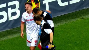 Alex Pop s-a „rupt” în derby-ul FCSB – Dinamo! Final de sezon pentru jucătorul lui Kopic