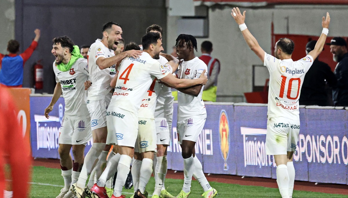 Oțelul – Hermannstadt 1-2. Sibienii au întors scorul și au urcat pe primul loc în play-out
