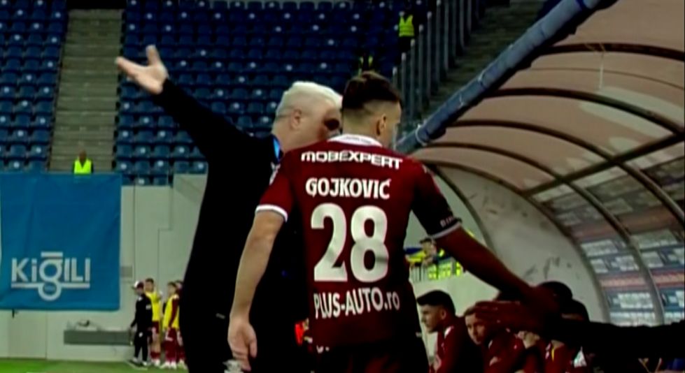 Luka Gojkovic a marcat primul lui gol în Liga 1, dar a fost certat de Şumudică! Ce i-a reproşat antrenorul